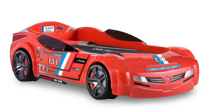 red car bed for boys